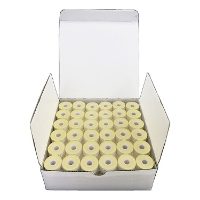 Value Pre-wound Bobbins Cardboard sided WHITE 144 per BOX. 45% DISCOUNT